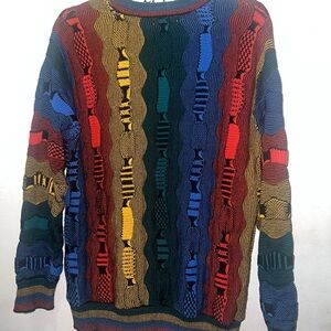 Fashion Nova Colorful Striped Crewneck Sweater